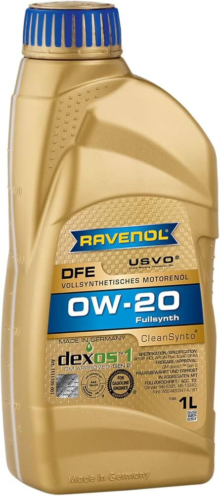 Моторно масло RAVENOL DFE 0W-20 1л.