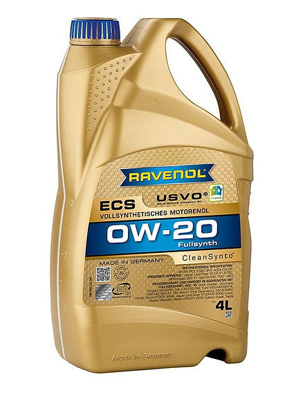 Моторно масло RAVENOL Eco Synth ECS 0W-20 4л.