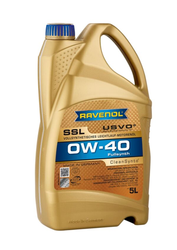 Моторно масло RAVENOL Super Synthetik Ol SSL 0W-40 5л.